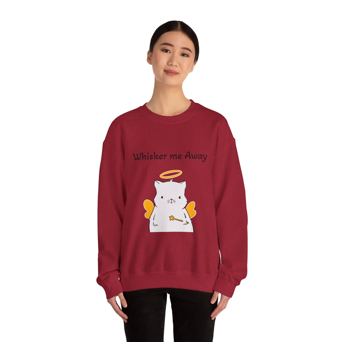 Funny Quote Whisker Me Away Crewneck Sweatshirt