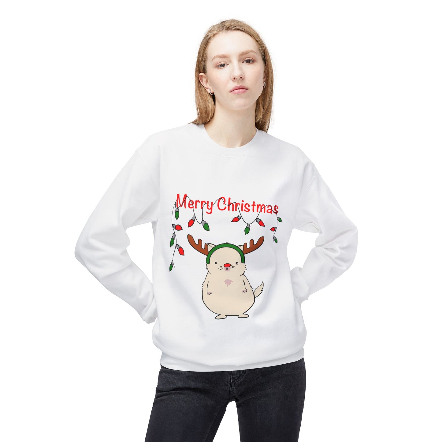 Christmas Rudolph Funny Cat Sweatshirt