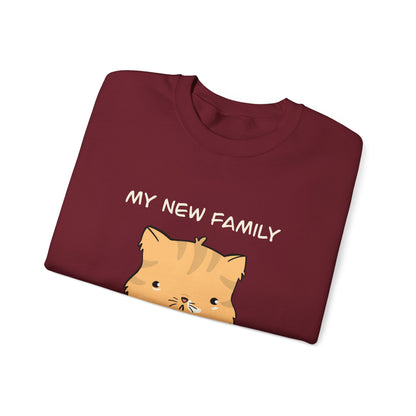 My New Family Unisex Heavy Blend™ Crewneck Sweatshirt