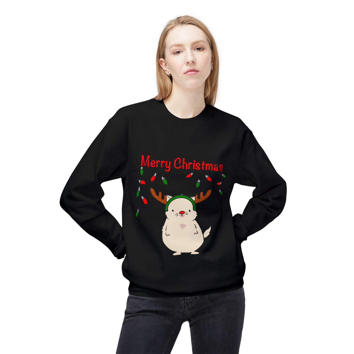 Christmas Rudolph Funny Cat Sweatshirt