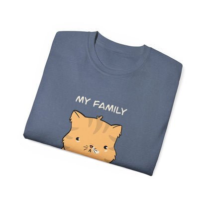 My Family Cat Unisex Ultra Cotton Tee