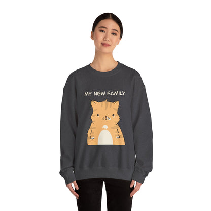 My New Family Unisex Heavy Blend™ Crewneck Sweatshirt